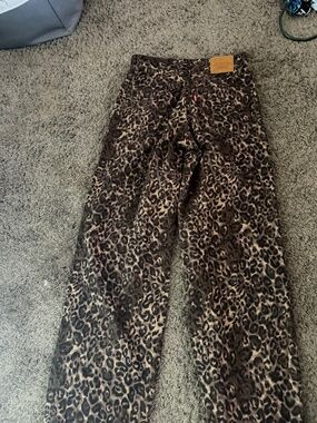 Levi’s cheetah print jeans